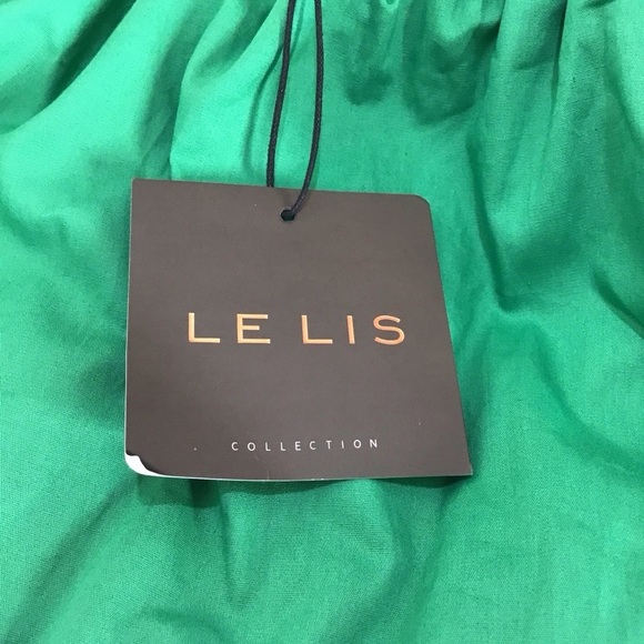 Le Lis Collection Green Puff Sleeve Mini Dress Size Small NWT - Picture 5 of 7